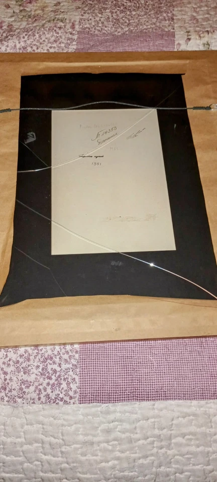 Erte Original Pintura Gouache Dama en Vestido Decorado con Adorno Dorado Foto 3 de 4