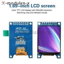 8Pin 1.69-inch Color Screen 240x280 SPI TFT LCD Display Module ST7789 Driver IC