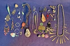 Vintage costume jewelry lot,Fix wear or repair,single pieces.30+Mixed