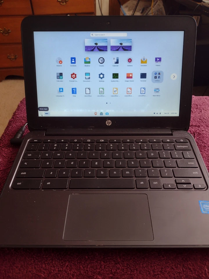HP Chromebook 11 G5 EE 11.6" Celeron N3060 1.60GHz 2GB RAM 16GB ZORIN OS Foto 2 de 4
