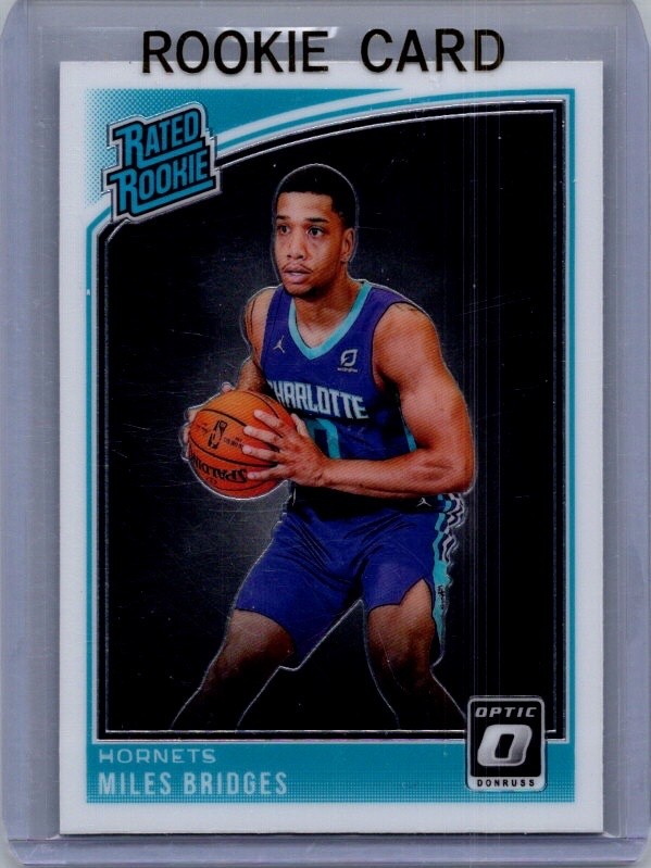 2018-19 Panini Donruss Optic Rated Rookies Miles Bridges #172 Rookie RC