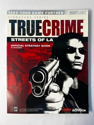 True Crime Streets Of LA Strategy Guide Brady Games with Poster 2003 Activision