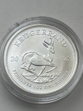 2023 South African Krugerrand 1oz Silver Coin - BU in Capsule - 999 Fine Silver