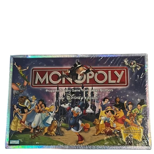 Vintage Monopoly The Disney Edition Board Game 2001 Hasbro Sealed (Please Read)
