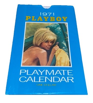 Vintage 1971 Playboy Playmate Calendar with Sleeve Complete 12 Months Original