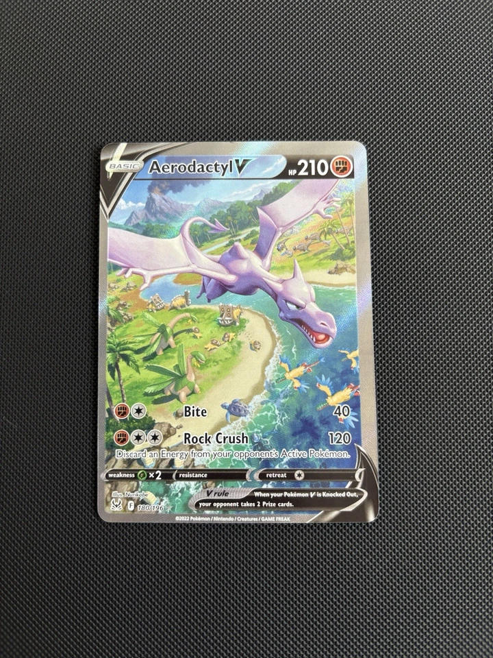 Pokémon TCG Aerodactyl V Lost Origin Secret Rare 180/196 Near Mint (Read Des)