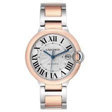 Cartier Ballon Bleu 42 Steel Rose Gold Mens Watch W2BB0004 Card 2