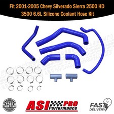 Fit 2001-2005 Chevy Silverado Sierra 2500 Hd 3500 6.6l Silicone Coolant Hose Kit
