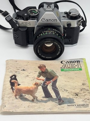 Canon AE-1 Analog Program funktionstüchtig 50mm Objektiv Original Anleitung - #V97
