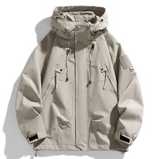 Windjacke M&auml;nner wasserdicht Kapuzenjacke Rei&szlig;verschluss leicht