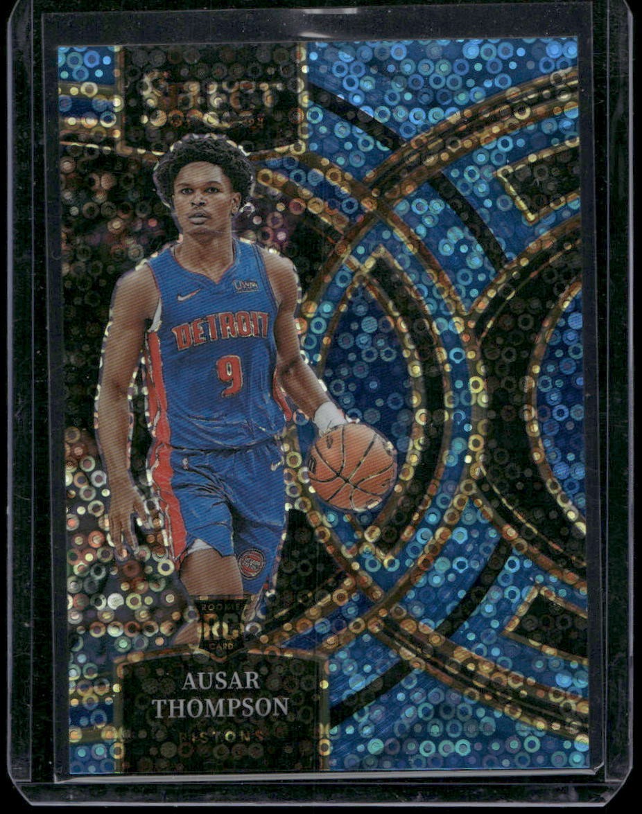 2023-24 Panini Select #128 Ausar Thompson Light Blue Disco Prizms 12/99 RC