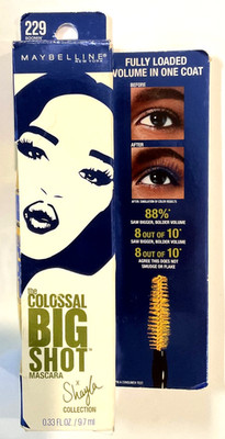 B1,G1@20%OFF(add 2) Maybelline The Colossal Big Shot Mascara, 299 Boomin In Blue
