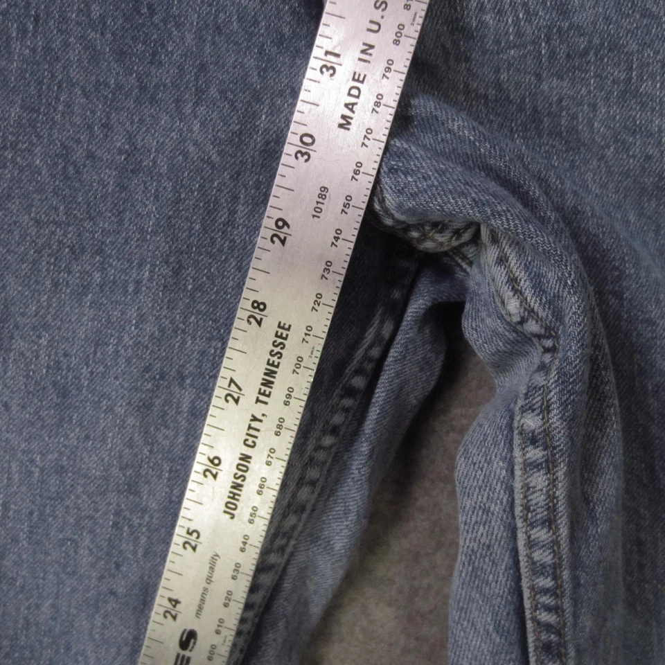 Levi's 550 Jeans Womens 16 Blue Relaxed Tapered Leg High Rise Denim Light Wash - Image 4 of 4