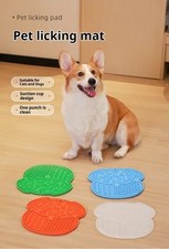 Lick Mat For Dogs And Cats Dog Slow Feeder Mat With Strong Suction blue