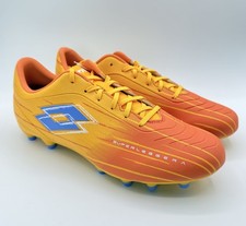 Lotto Solista 700 IX FG Soccer Cleats Men's Yellow Orange Size 10.5 NWT 221357