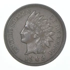 XF 1902 Indian Head Copper Cent Penny - High Grade Sample *3733