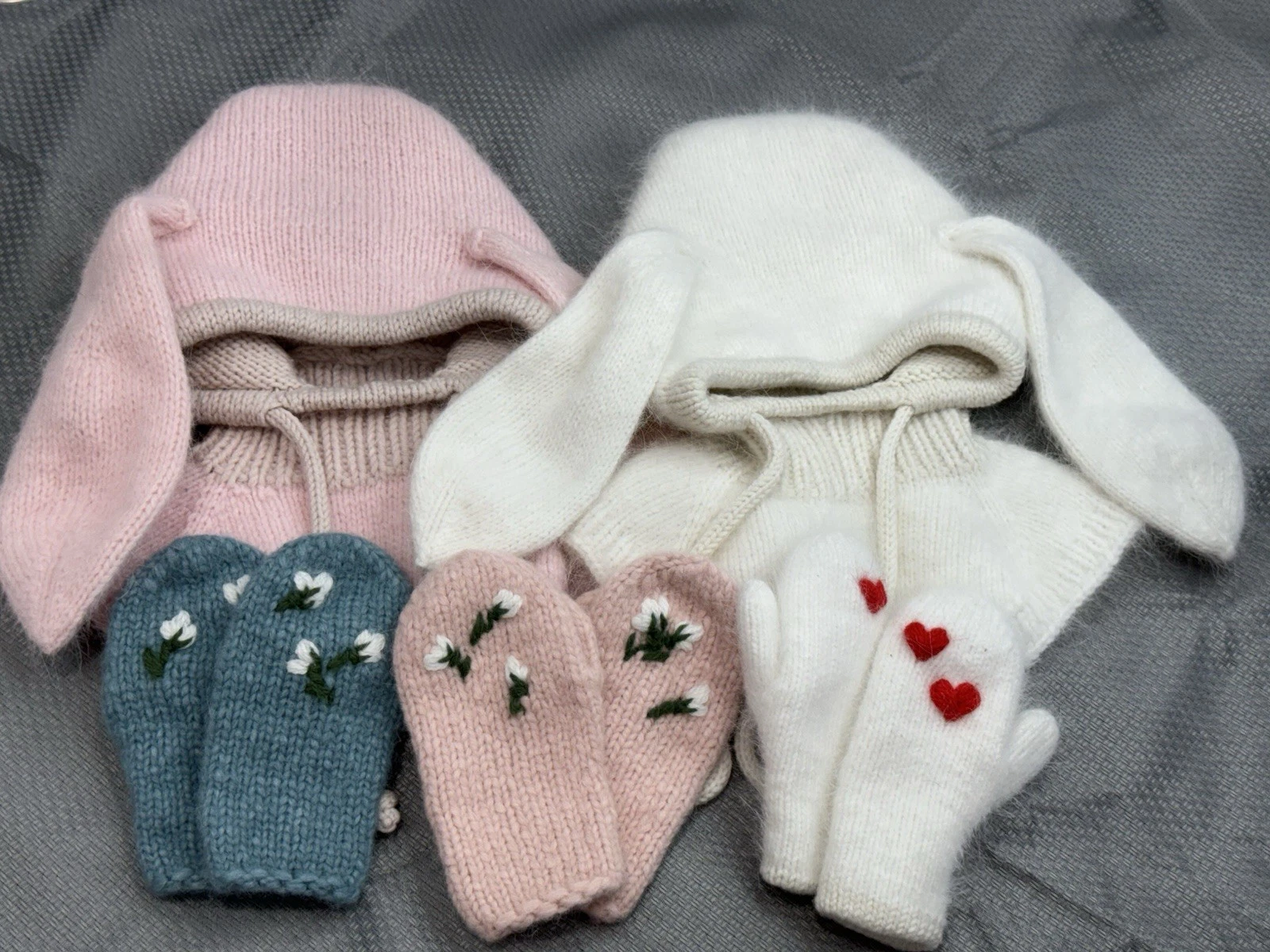 Handmade Baby Bunny Hat – Mohair & Angora, Double Knit
Opens in a new window or tab