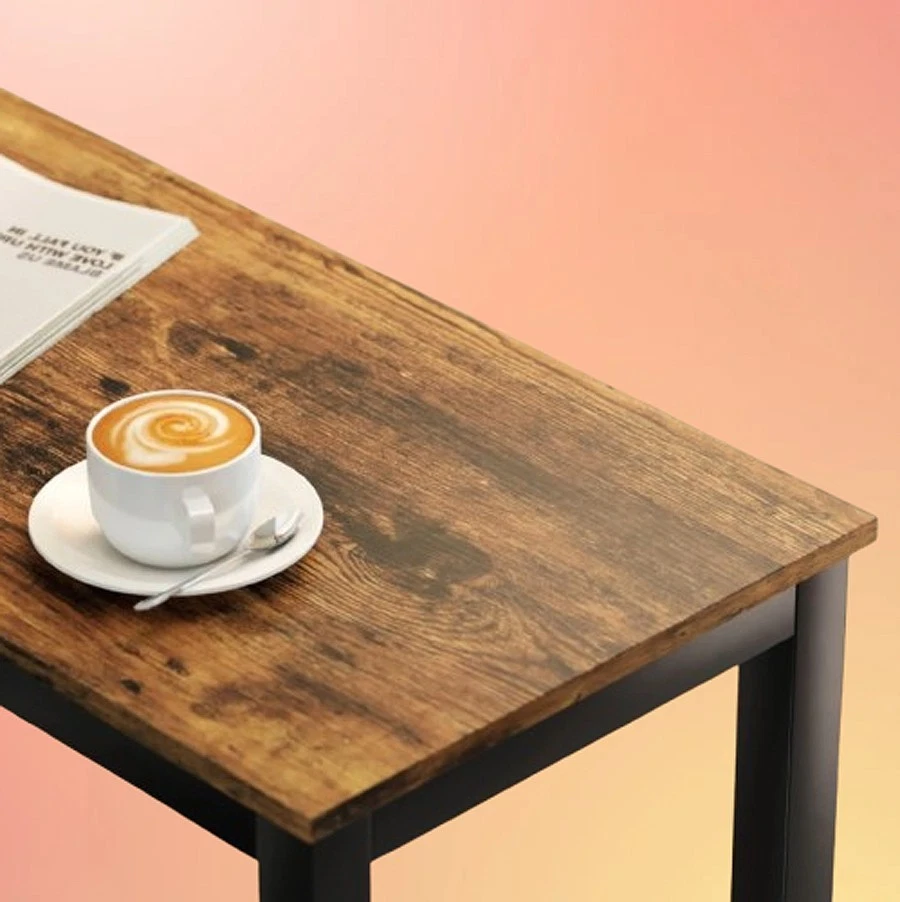 Industrial Bar Table Breakfast Kitchen Dining Room Furniture Vintage Retro Tall - Image 3 of 3