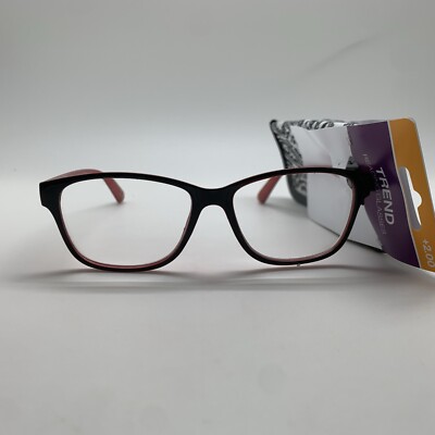 TREND By Foster Grant  KINSEY RED + 2.00 Reading Glasses READERS