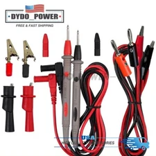 FOR Fluke Meter Electrical Alligator Clip Probes 1000V 20A Multimeter Test Leads