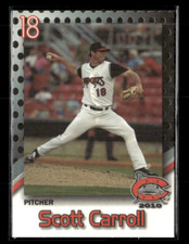 Scott Carroll 2010 Carolina Mudcats Team Set