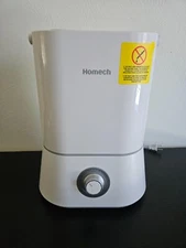 Homech Cool Mist Humidifier, 26dB Quiet Ultrasonic Humidifiers for Bedroom, 4L