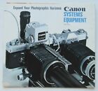 Canon Systems Equipment Camera Reference Guide/Brochure