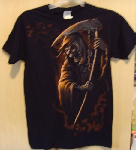 Death Metal T-Shirt The Grim Reaper Heavy Metal Rock Gig Original Design  Hard