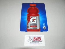 DIXIE NARCO 501E HVV SODA VENDING MACHINE "GATORADE FRUIT PUNCH" 20oz VEND LABEL