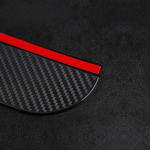 Carbon Fiber Black Car SUV Rear View Side Mirror Rain Visor Guard Accessories X2 - Picture 9 of 12