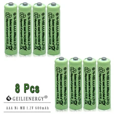 8-PACK AAA Triple A NIMH 1.2V Rechargeable Battery For Garden Solar Lights  USA