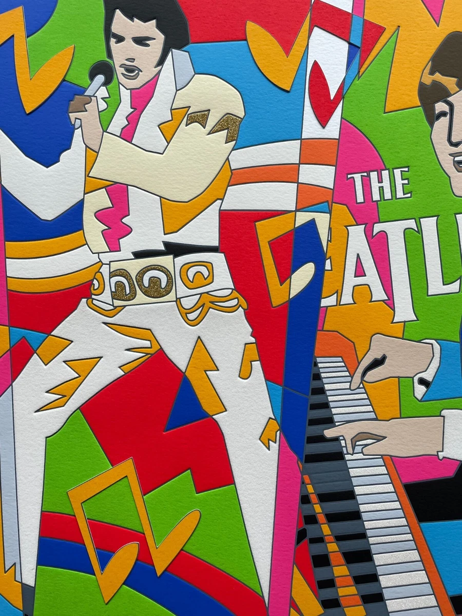 Michael Jackson Vs Elvis Presley Art