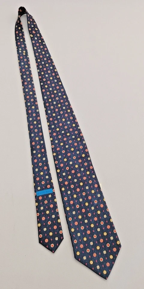 Новый Bvlgari 7 сложить сплетенный шелк дизайнерский галстук кнопки узор на галстук Bulgari - Изображение 4 из 4