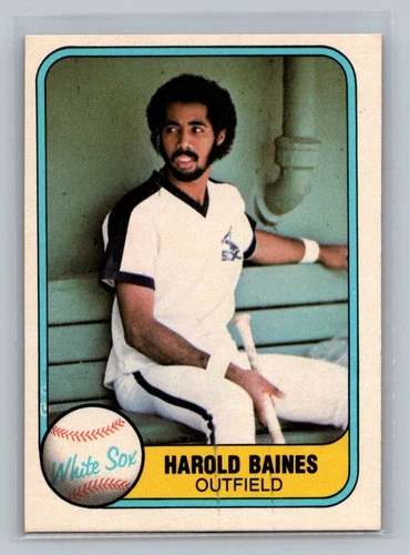1981 Fleer #346 Harold Baines Rookie Card RC HOF Chicago White Sox Baseball NM+
