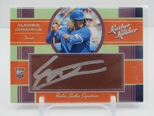 VLADIMIR GUERRERO JR 2019 LEATHER & LUMBER ROOKIE RC AUTOGRAPH AUTO #73/99