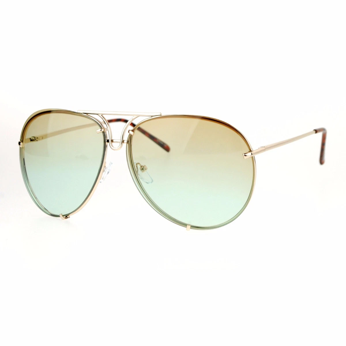 Lentes De Sol Estilo Aviador Con Armazón Ovalado, Color Azul - Waldo's