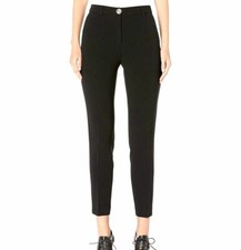  1185 Boutique Moschino Women's Black Casual Cropped Trouser Pants Size US 8