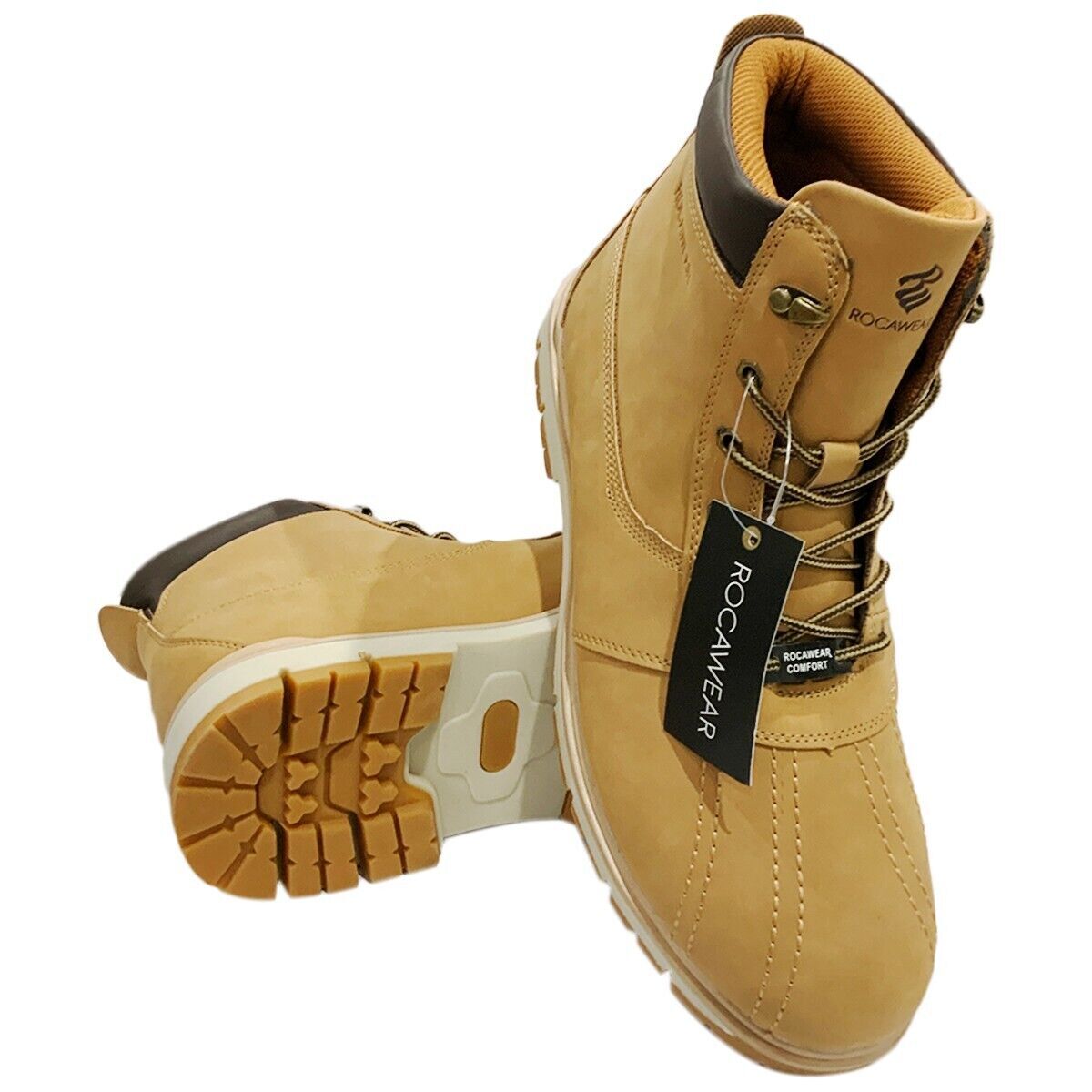 MSRP NWT ROCAWEAR ALDON MEN'S BEIGE CASUAL HIKING BOOTS