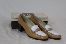 Tacchi Givenchy vintage anni 80 marrone/bianco - taglia 8 con scatola originale