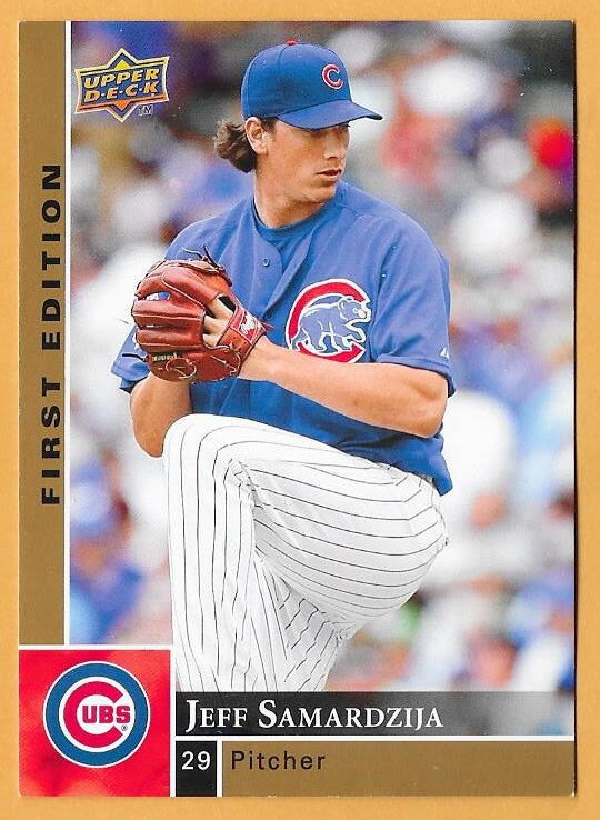 JEFF SAMARDZIJA CHICAGO CUBS #53 - UPPER DECK FIRST EDITION NM-MT 2009