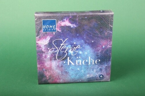 "Home Fashion Servietten \"SterneküChe\" 33X33 Cm Tischdeko Weihnachten Xmas Blau"-image