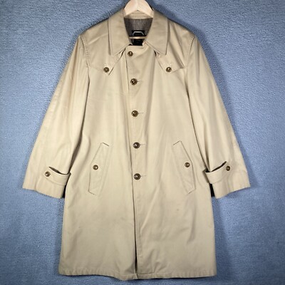 ジャケット・アウター Christian dior Oversized Trench Coat Christian Dior Trench Coat Jacket Wool Lined Long Tan USA Made VTG