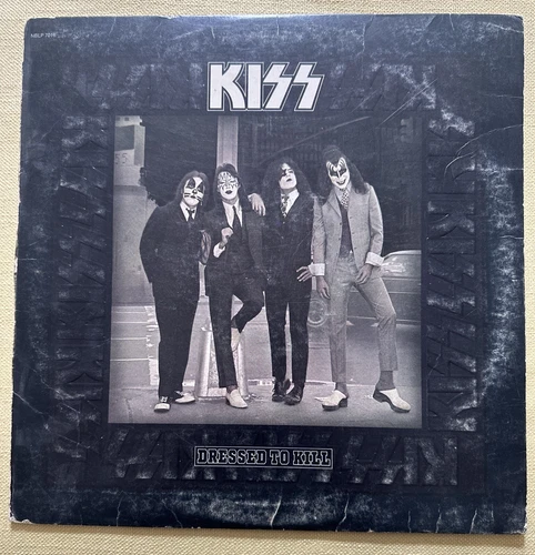 Vintage 1975 Kiss "Dressed To Kill" Vinyl Record Album Casablanca NBLP 7016