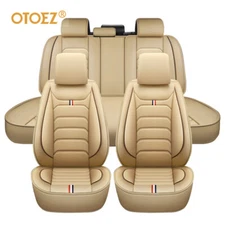 Leather Car Seat Covers Full Set Cushion Cover Fit Acura TLX RDX MDX ILX TSX ZDX