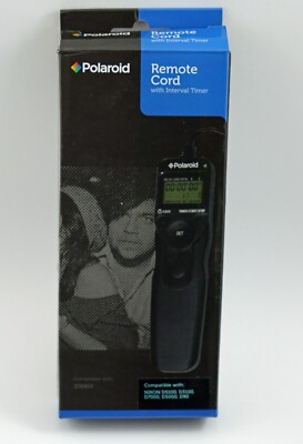 Polaroid Wired Remote Cord with Interval Timer for Nikon