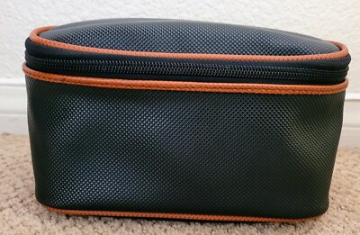 AUTH BOTTEGA VENETA VINTAGE PVC COSMETIC VANITY BAG PREOWNED MEDIUM