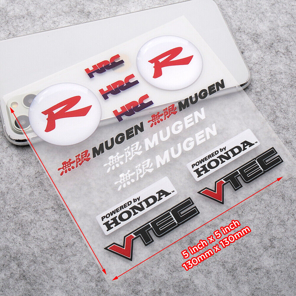 Honda 無限 Mugen Power Medal Sport Car Logo Sticker Vinyl 3D Decal Stripe  Decorate