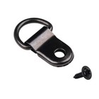 100X Picture Frame Hooks Wall D-Ring Painting Screws Hanger Metal Shape Black