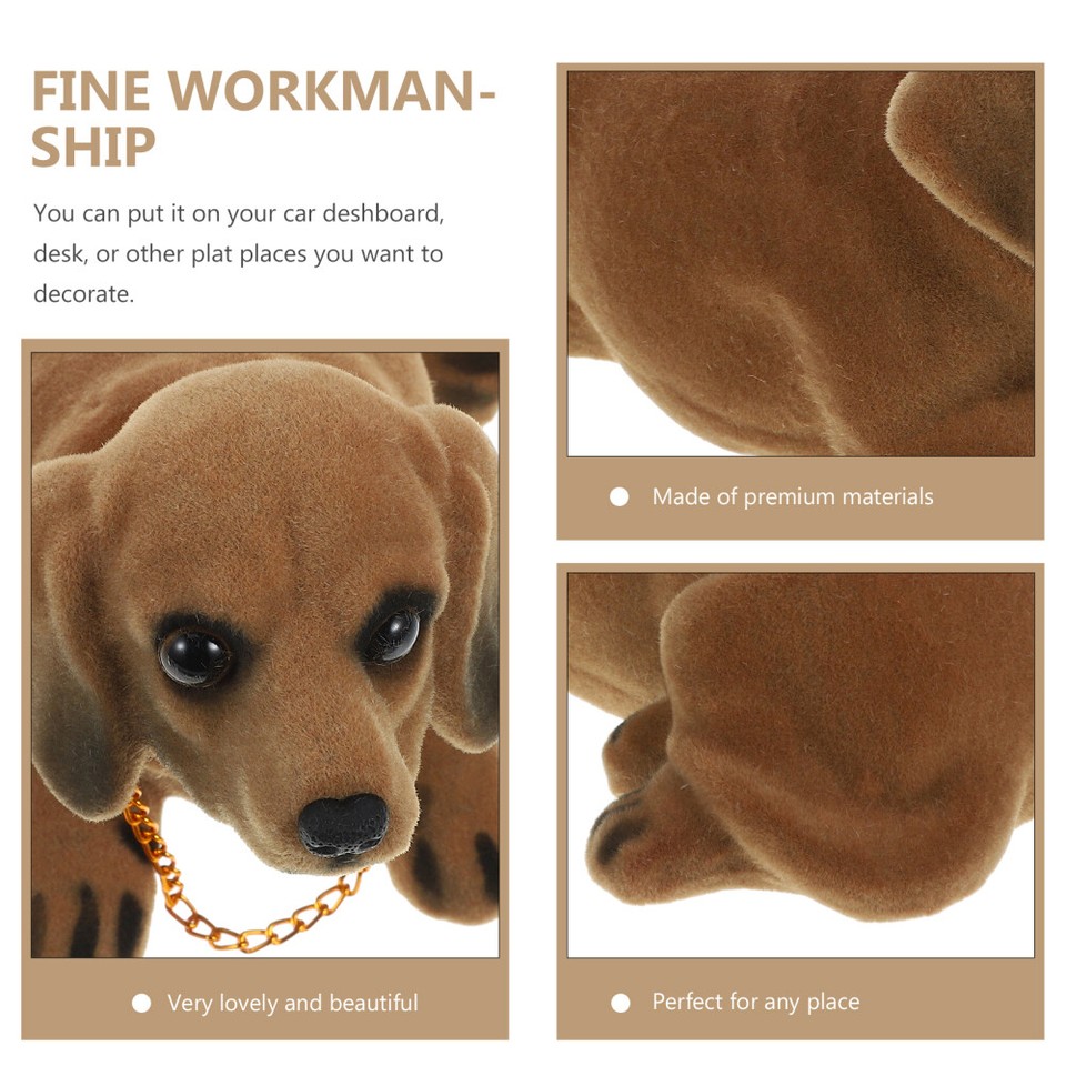 Puppy Figurines Dog Statue Car Interior Display Rocking Head Office eBay