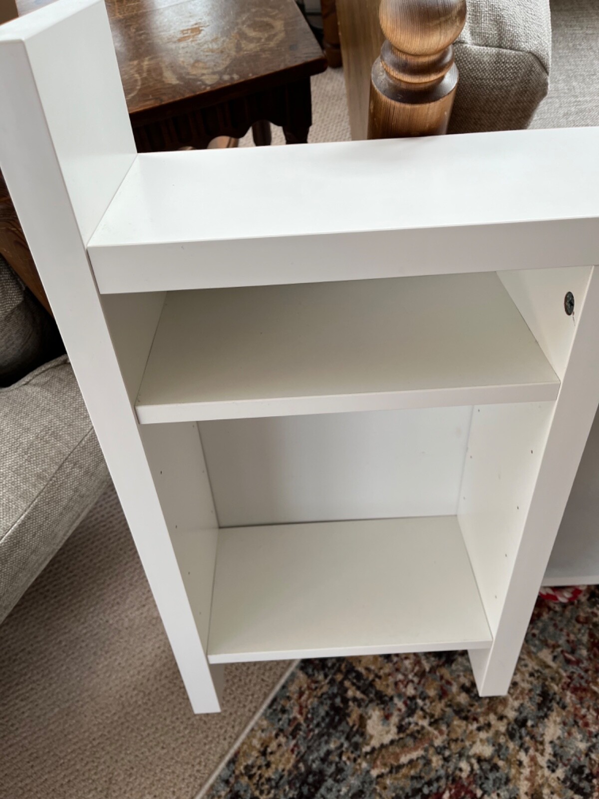 White IKEA Desk Topper Shelf With Whiteboard. eBay